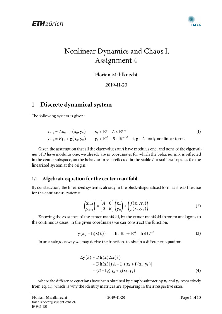 thumbnail of FM – Nonlinear Dynamics and Chaos I – Assignment 4