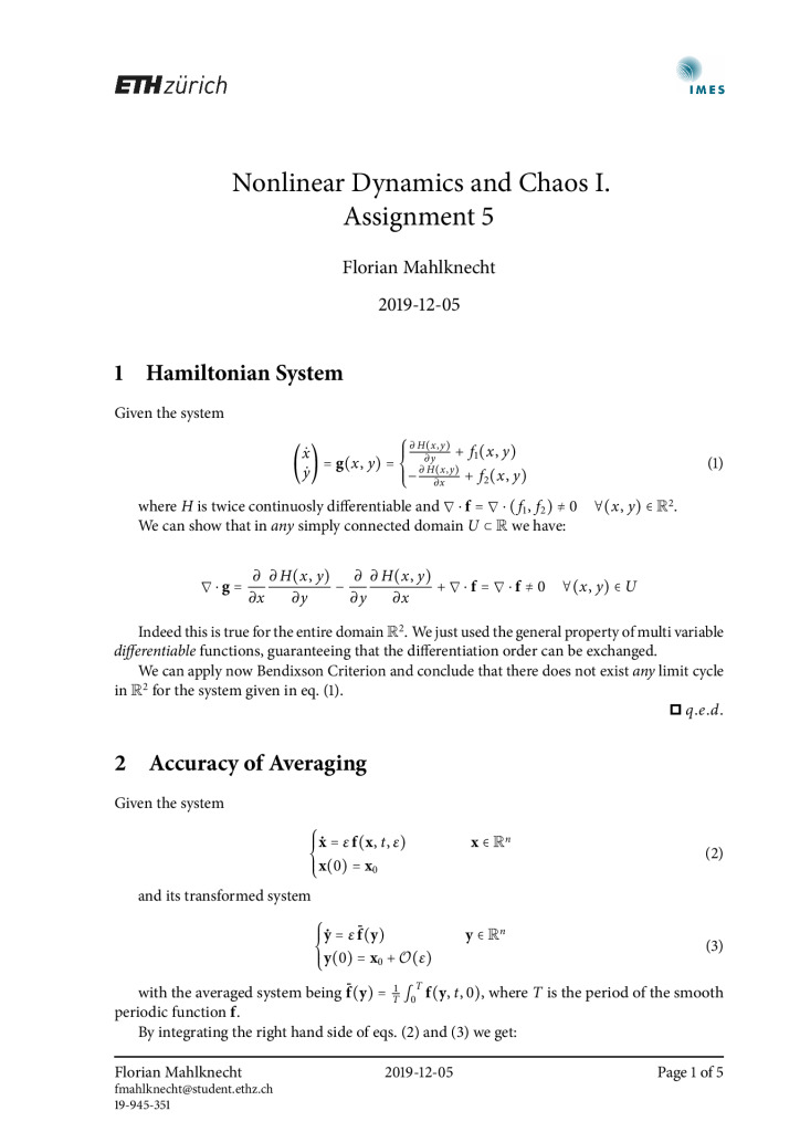 thumbnail of FM – Nonlinear Dynamics and Chaos I – Assignment 5