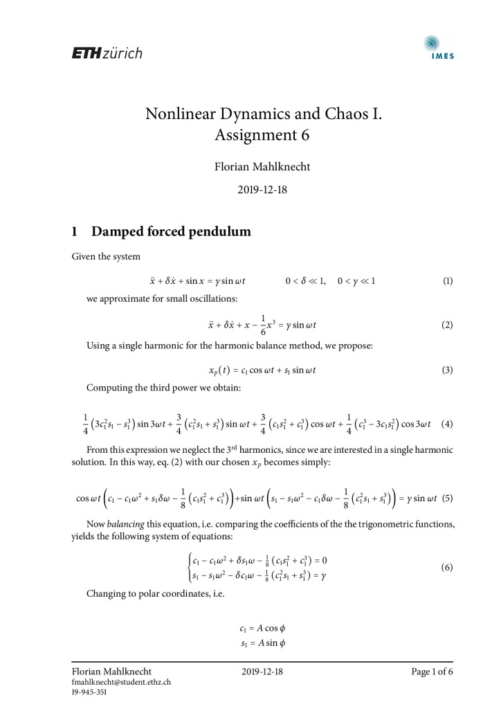 thumbnail of FM – Nonlinear Dynamics and Chaos I – Assignment 6
