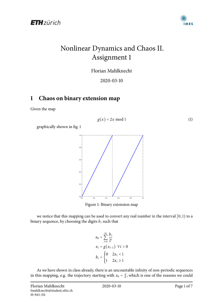 thumbnail of FM – Nonlinear Dynamics and Chaos II – Assignment 1